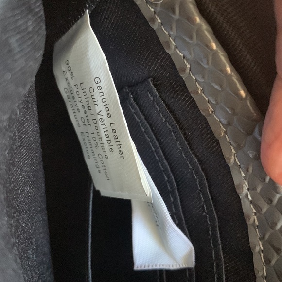 Danier Grey Leather Clutch - Picture 4 of 8